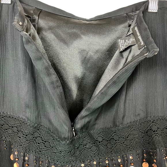 Spenser Jeremy Black Semi Sheer Maxie Skirt with Palettes Disc | Size: 8 - Picture 5 of 8